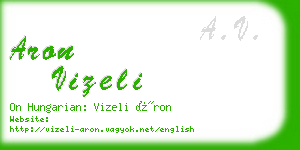 aron vizeli business card